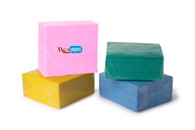 Fastclean CC Nexwipes Panni multiuso in tessuto non tessuto piegati a Z + ¼ per la pulizia delle superfici con opzione codice colore